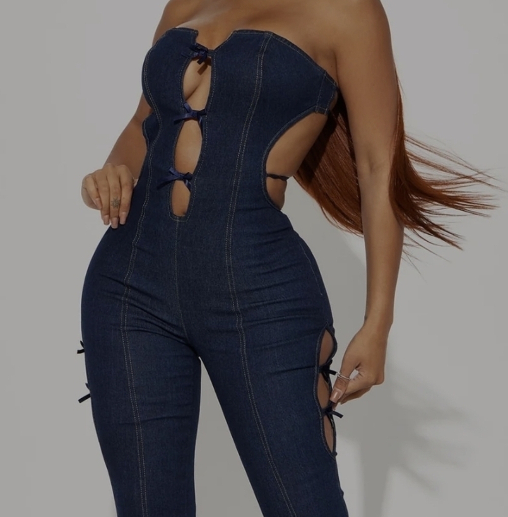 Heaven Denim Jumpsuit - Dark Wash XL